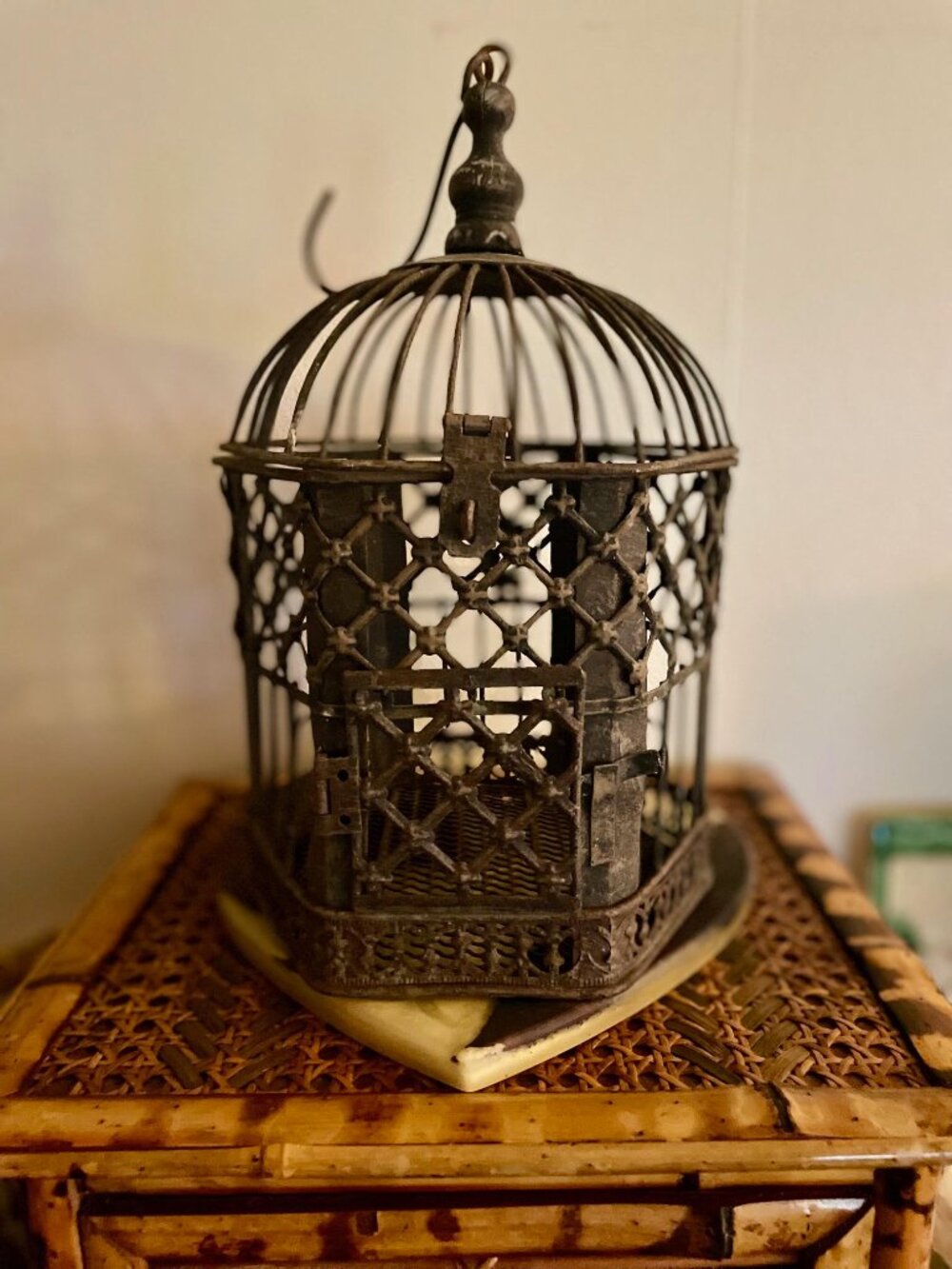 Vintage Victorian Style Decorative Metal Bird Cage Hanging Cottage Decor